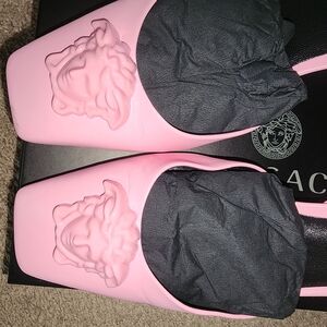 100 % Authentic Versace Pink Women's Slingback Shoes